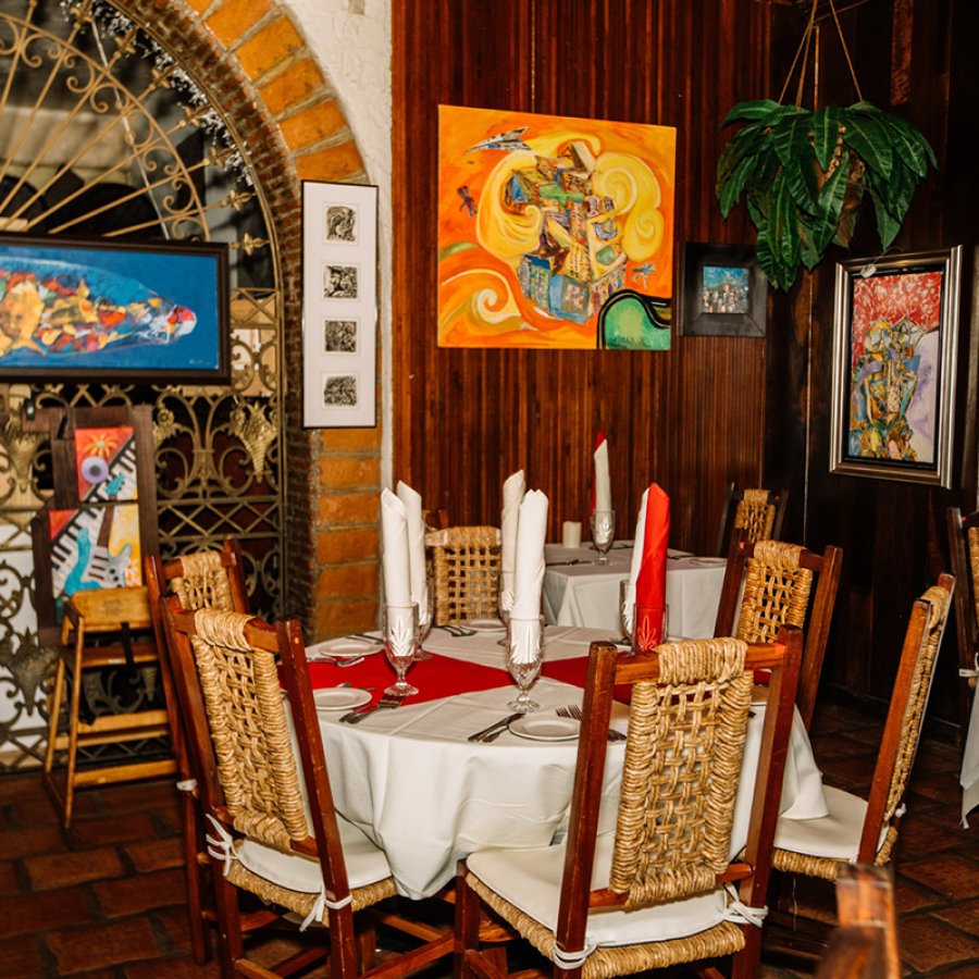Inside view of El Ladrillo restaurant in Dorado.
