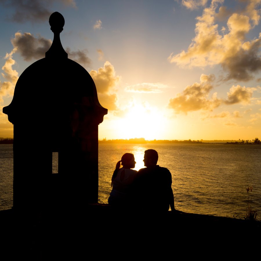 Cada rincón del Viejo San Juan es un paraíso para los recién casados que anhelan experiencias romanticas.